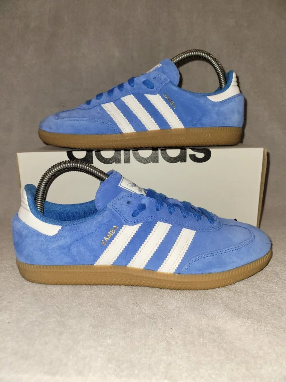 Adidas Originals Samba ADV Blue Bird Off White Tan Gum x JP5719 Men's Size 7